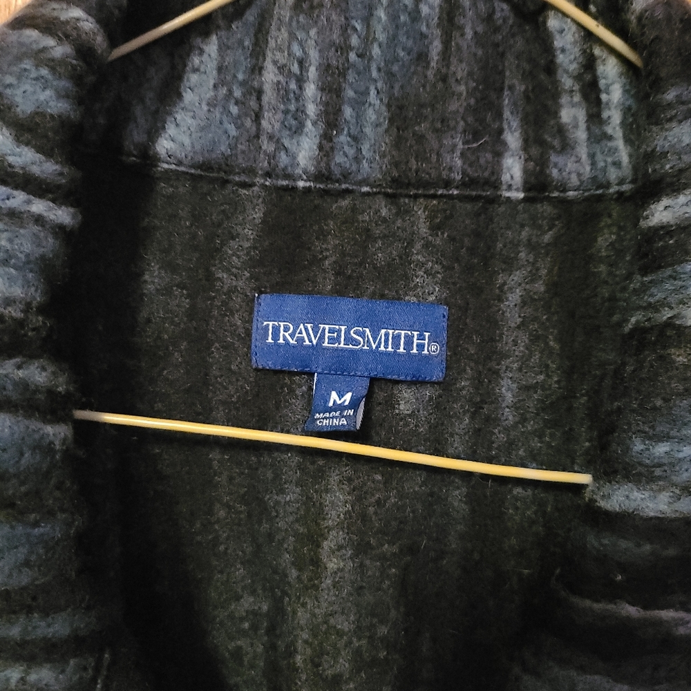Travelsmith Medium Jacket Blue Button - image 7